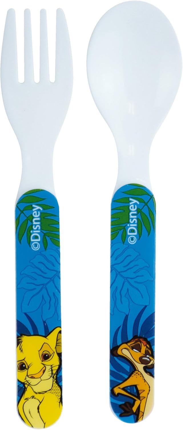 Le King Lion Geschirrset für Kinder mit Glas 220 ml, tiefer Teller Ø 16 cm, Teller Ø 22 cm, Becher 3