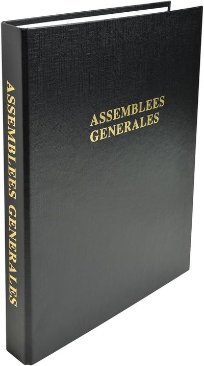 Reliure Registre 29,7x21cm 4 Anneaux avec Recharge (5419e) - Deliberations Assemblees Générales