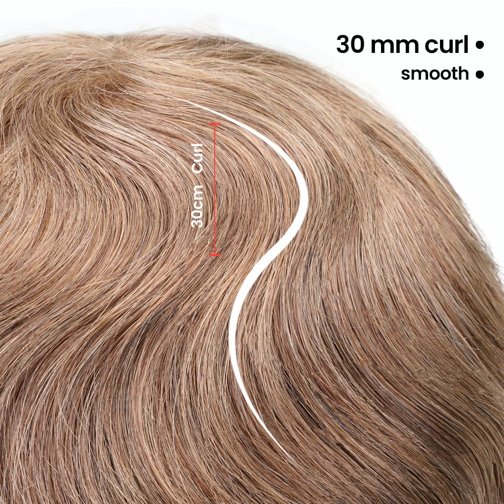 Lordhair Toupet Human Hair Herrenperücke, Französische Spitze Webart, 20 x 25 cm, Leichtes Haarersat