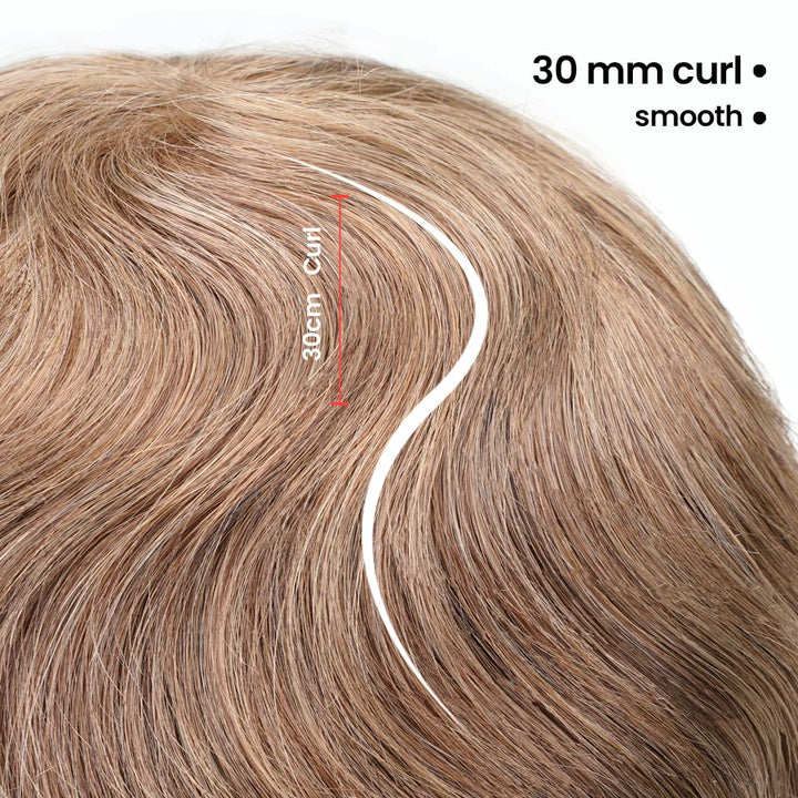 Lordhair Toupet Human Hair Herrenperücke, Französische Spitze Webart, 20 x 25 cm, Leichtes Haarersat