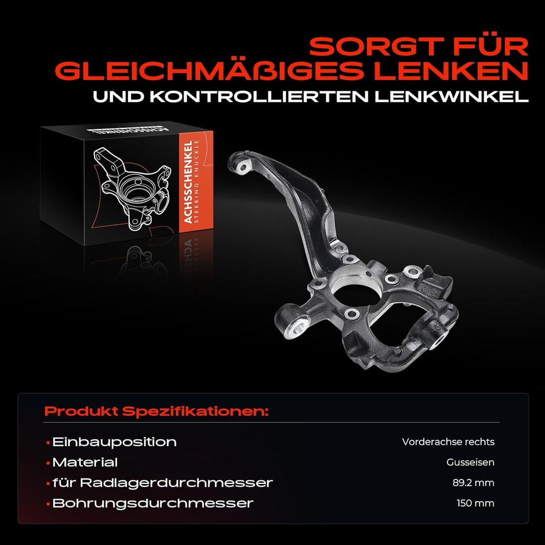 Frankberg Achsschenkel Radaufhängung Vorne Rechts Kompatibel mit Discovery III L319 LA 2.7L-4.4L 200
