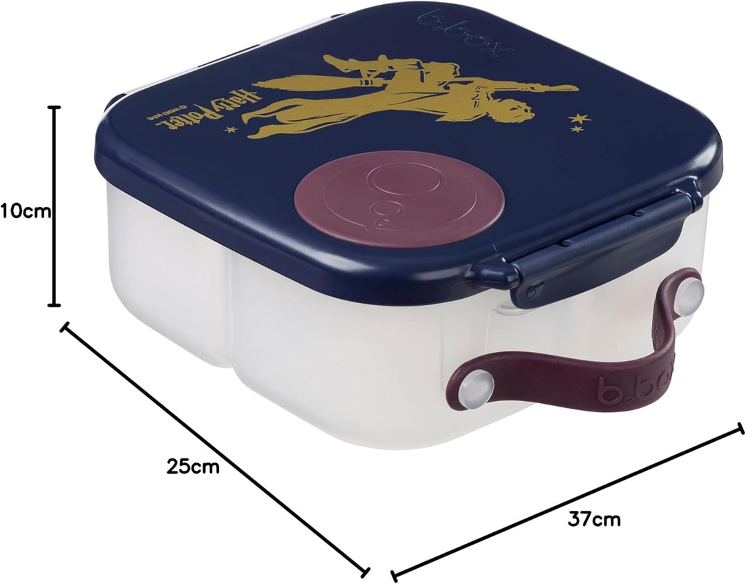 b.box Harry Potter Mini Brotdose | Bento-Box mit 3 Fächern (2 auslaufsicher) | Ideal für Kleinkinder