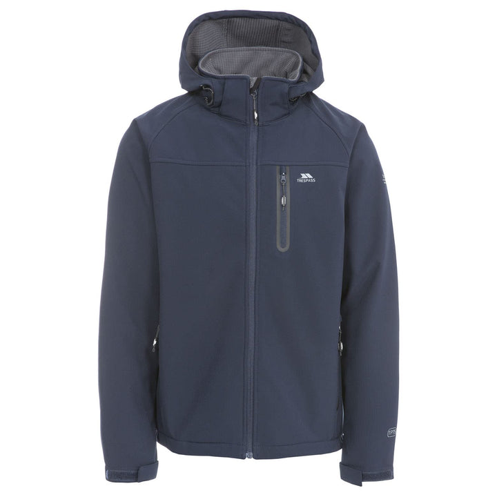 Trespass Herren Accelerator Ii Wasserdichte Softshelljacke Mit Abnehmbarer Kapuze (1er Pack) XXS Nav