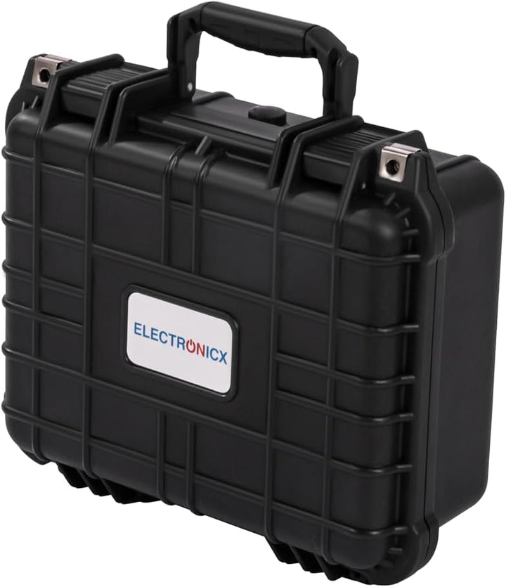 Electronicx Outdoor-Fotokoffer | Wasserdichter Transportkoffer mit Rasterschaumstoff | Stossfest, St