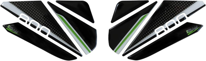 Tankpad Seitentank Carbon Grün kompatibel für Kawasaki Z800-800163