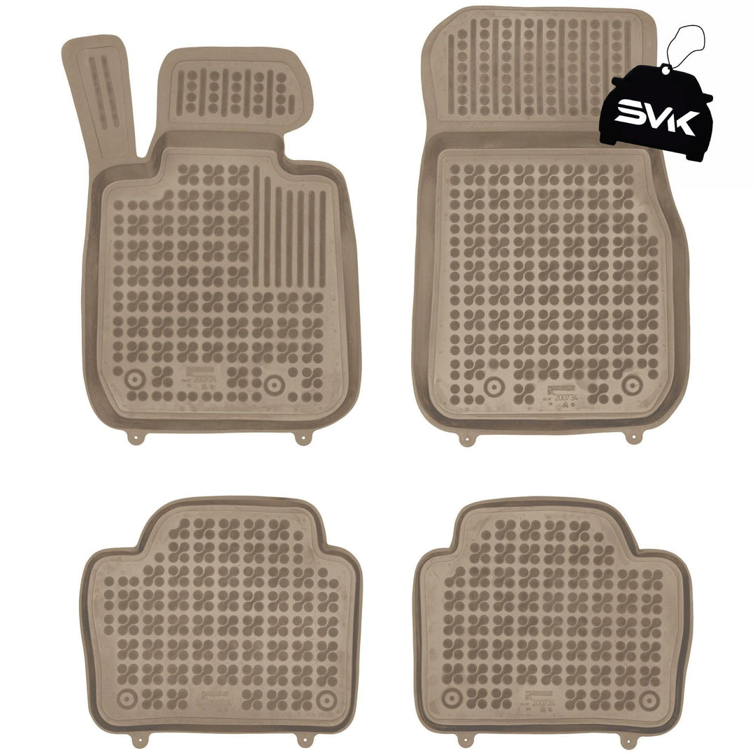 SMK Beige Auto fussmatten gummimatten passt für BMW 3er F30 2012-2018 fussmatten Auto für alle Jahre