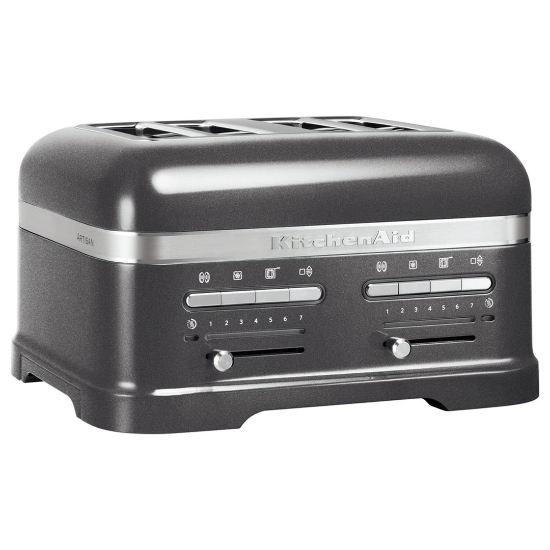 KitchenAid Artisan 5KMT4205 Toaster mit 4 Schlitzen Medaillon Silber, Medaillon Silber