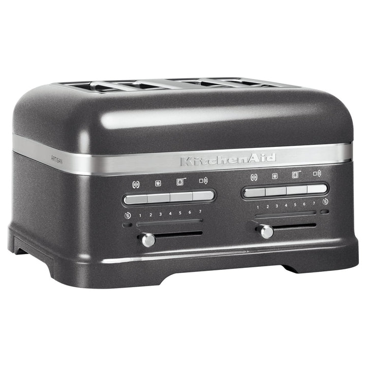 KitchenAid Artisan 5KMT4205 Toaster mit 4 Schlitzen Medaillon Silber, Medaillon Silber