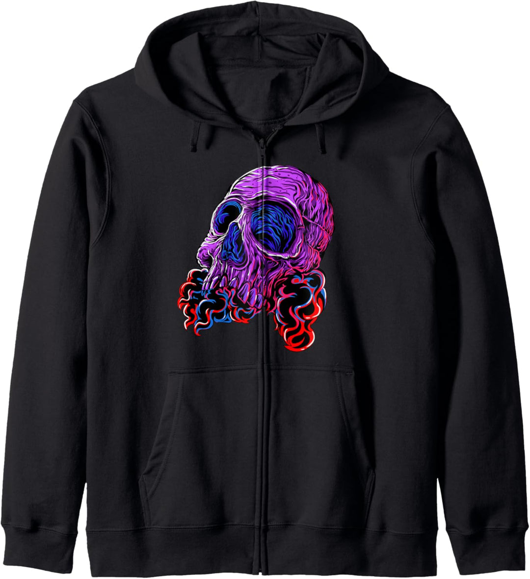 Punk Rock Hipster Grunge Goth Totenkopf Kapuzenjacke