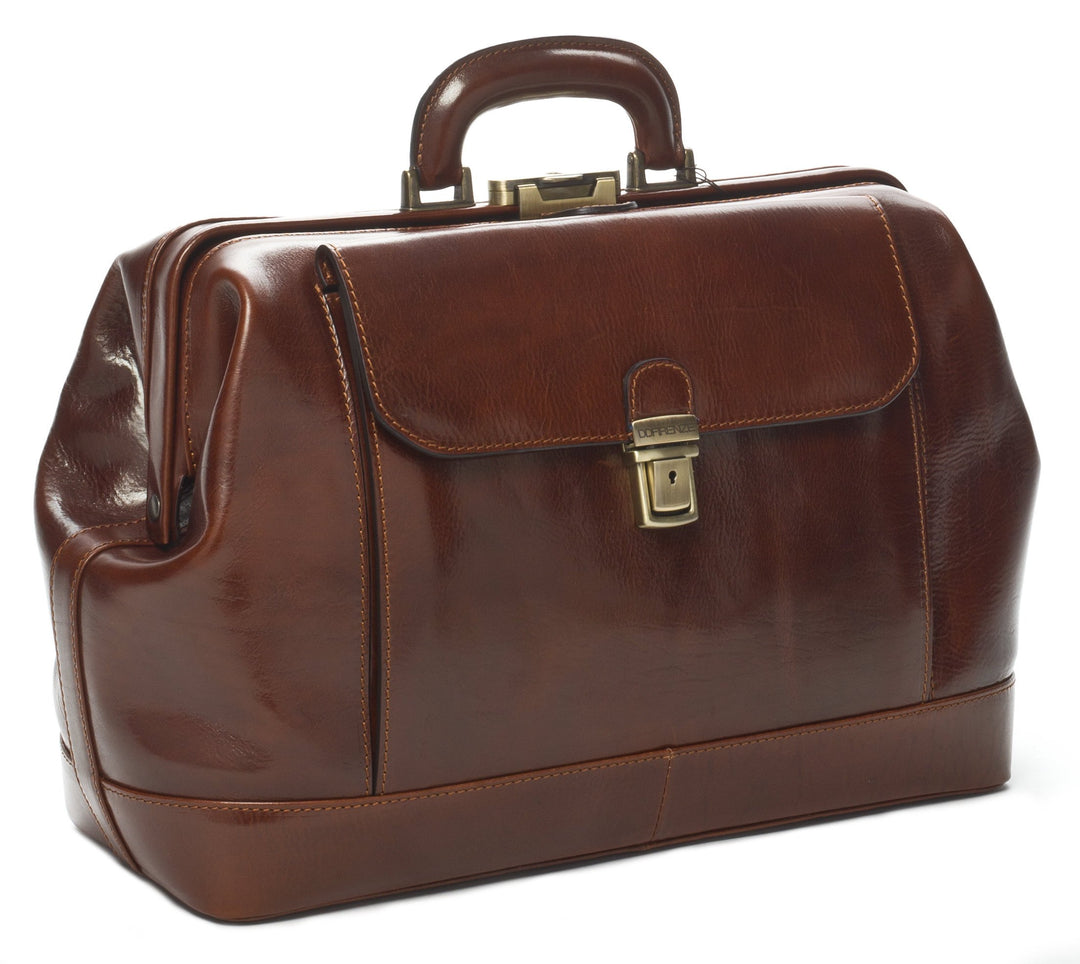 DD Firenze D&D - Arzttasche Classic - Made in Italy Marrone, Marrone