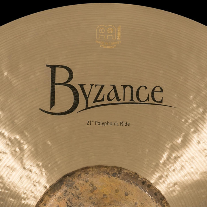 Meinl Cymbals Byzance Traditional Polyphonic Ride 21 Zoll (Video) Schlagzeug Becken (53,34cm) B20 Br