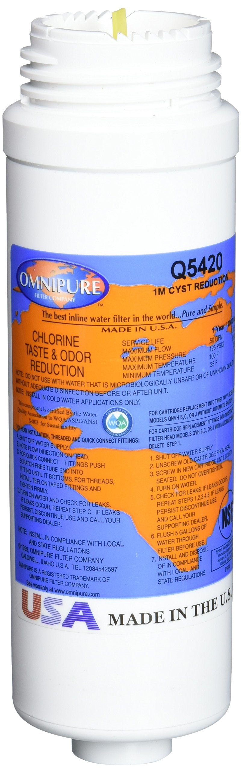Omnipure Q5420 Kohlefilterkartusche, 1 Mikrofon