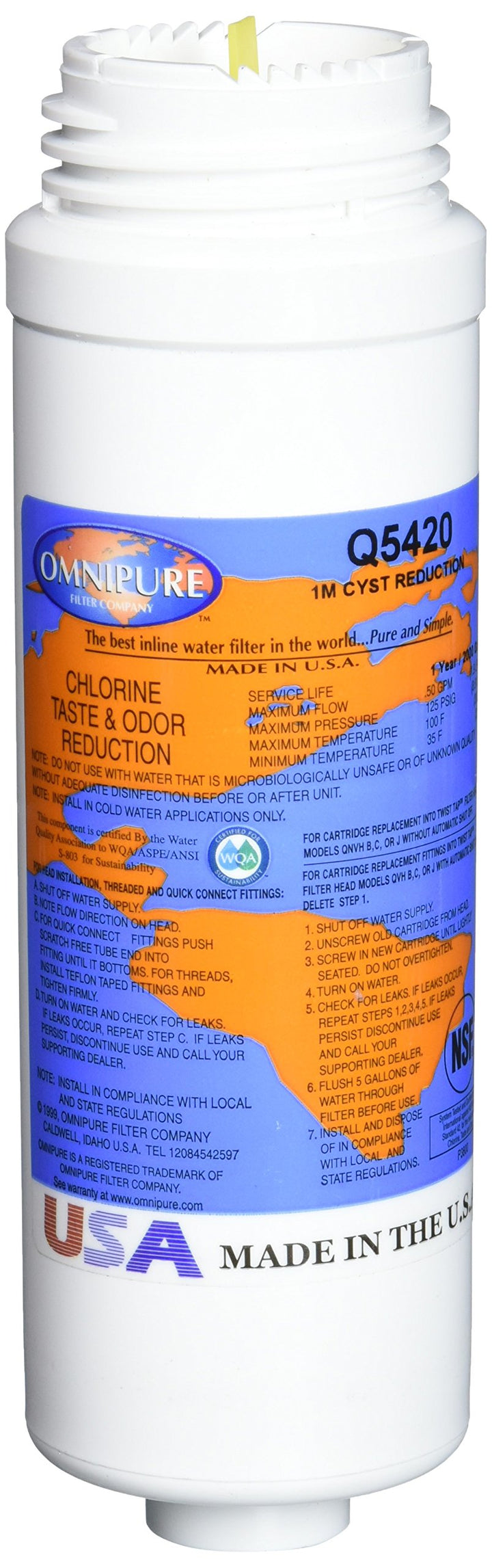 Omnipure Q5420 Kohlefilterkartusche, 1 Mikrofon