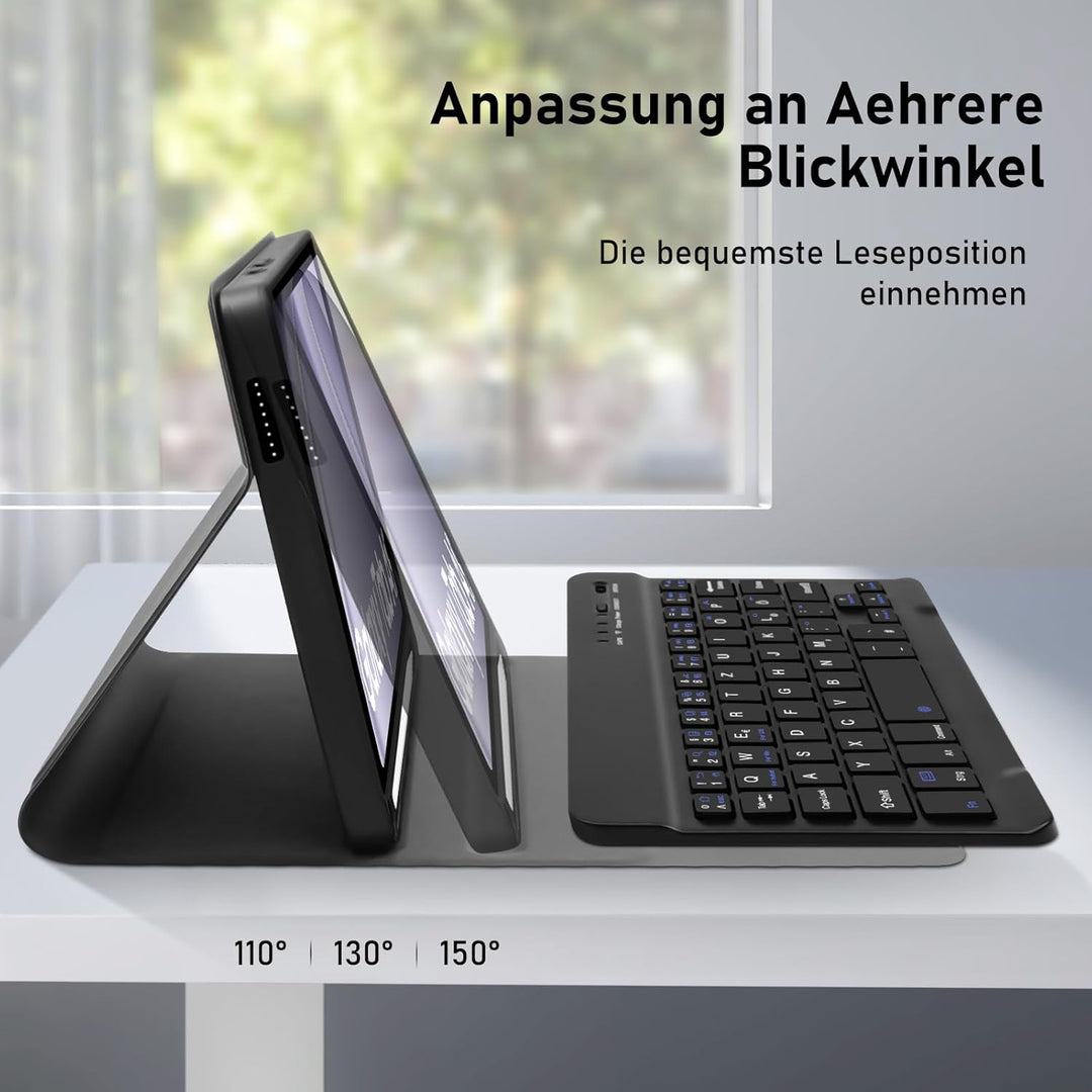 Hofsos für Samsung Tablet A9 Tastatur Hülle - Galaxy Tab A9 Hülle mit Tastatur, (Deutsches QWERTZ) T