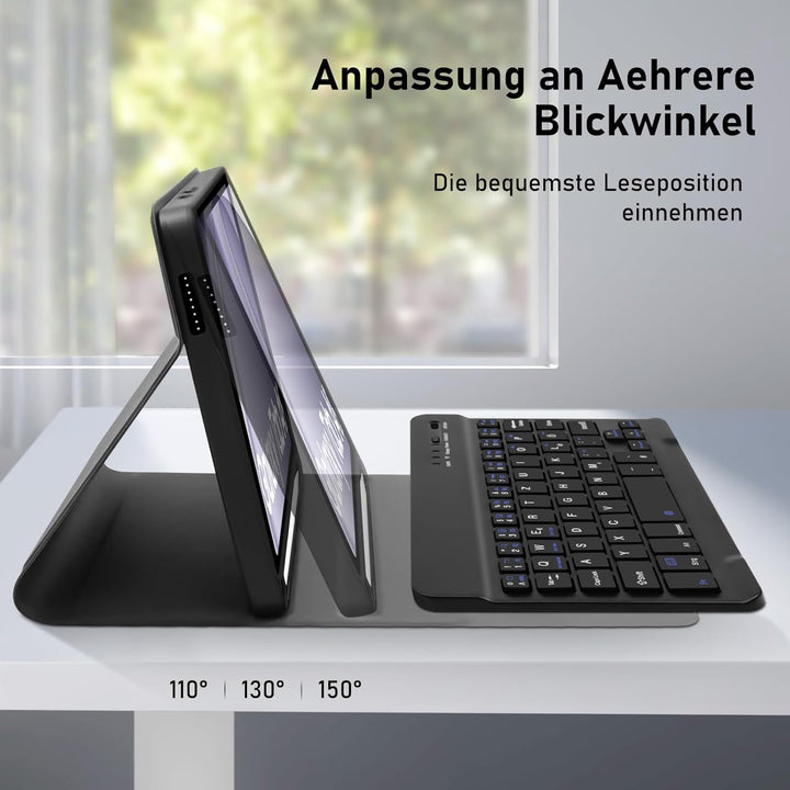 Hofsos für Samsung Tablet A9 Tastatur Hülle - Galaxy Tab A9 Hülle mit Tastatur, (Deutsches QWERTZ) T
