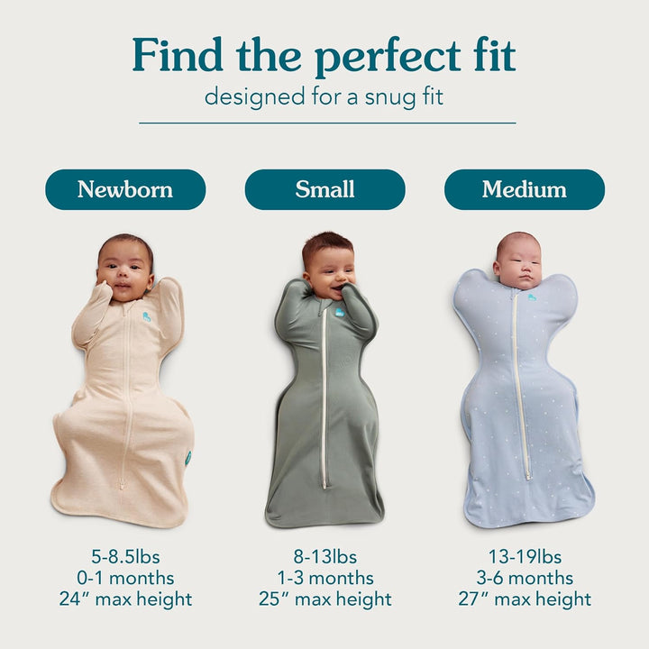 Love To Dream Übergang Pucksack Lite, Baby Schlafsack, Ideal für warme Temperaturen 24-27°C, Arme ho