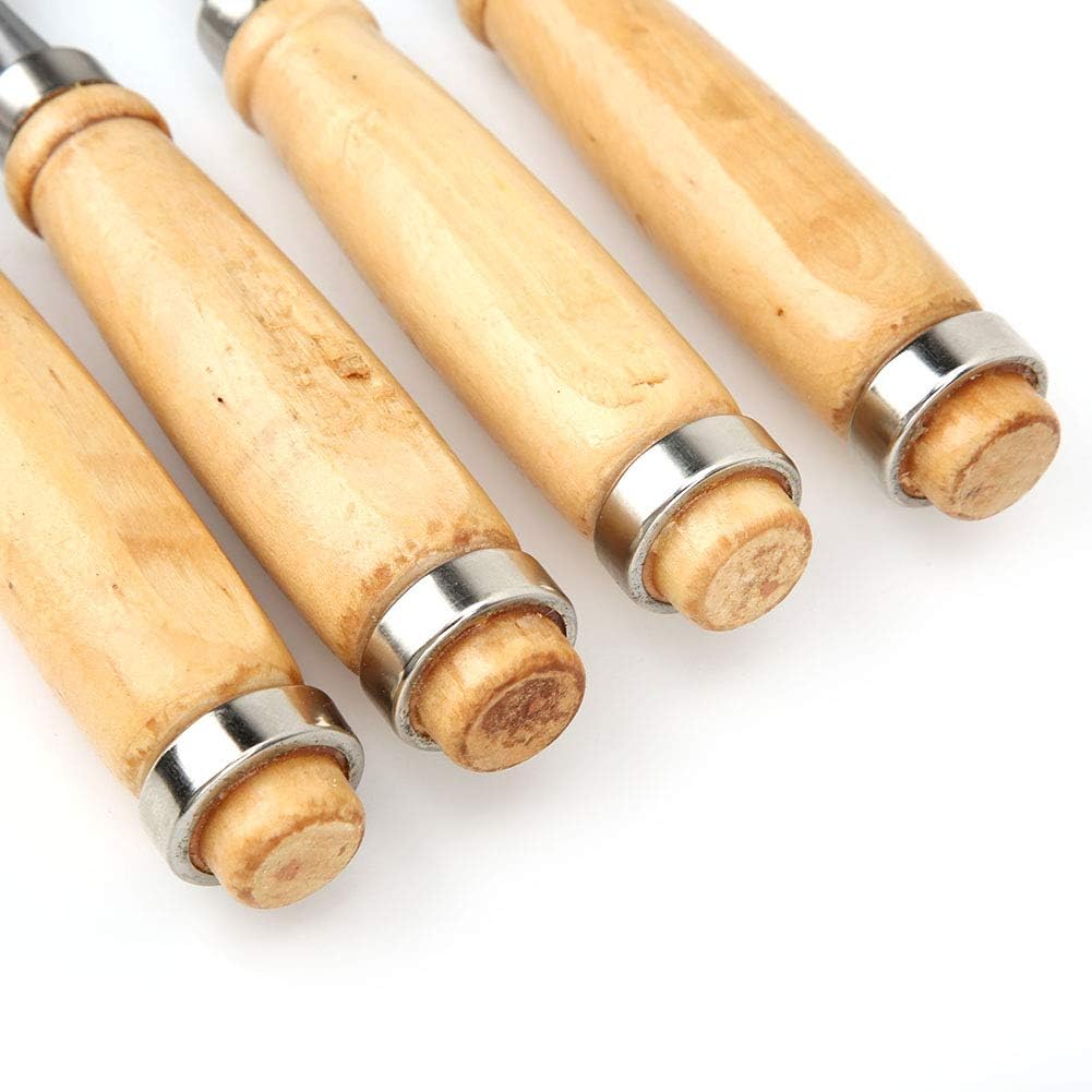 4PCS Holzbearbeitung Stechbeitel Set Für Holz, Stechbeitel Set für Hand Carving Messer Schreiner Wer