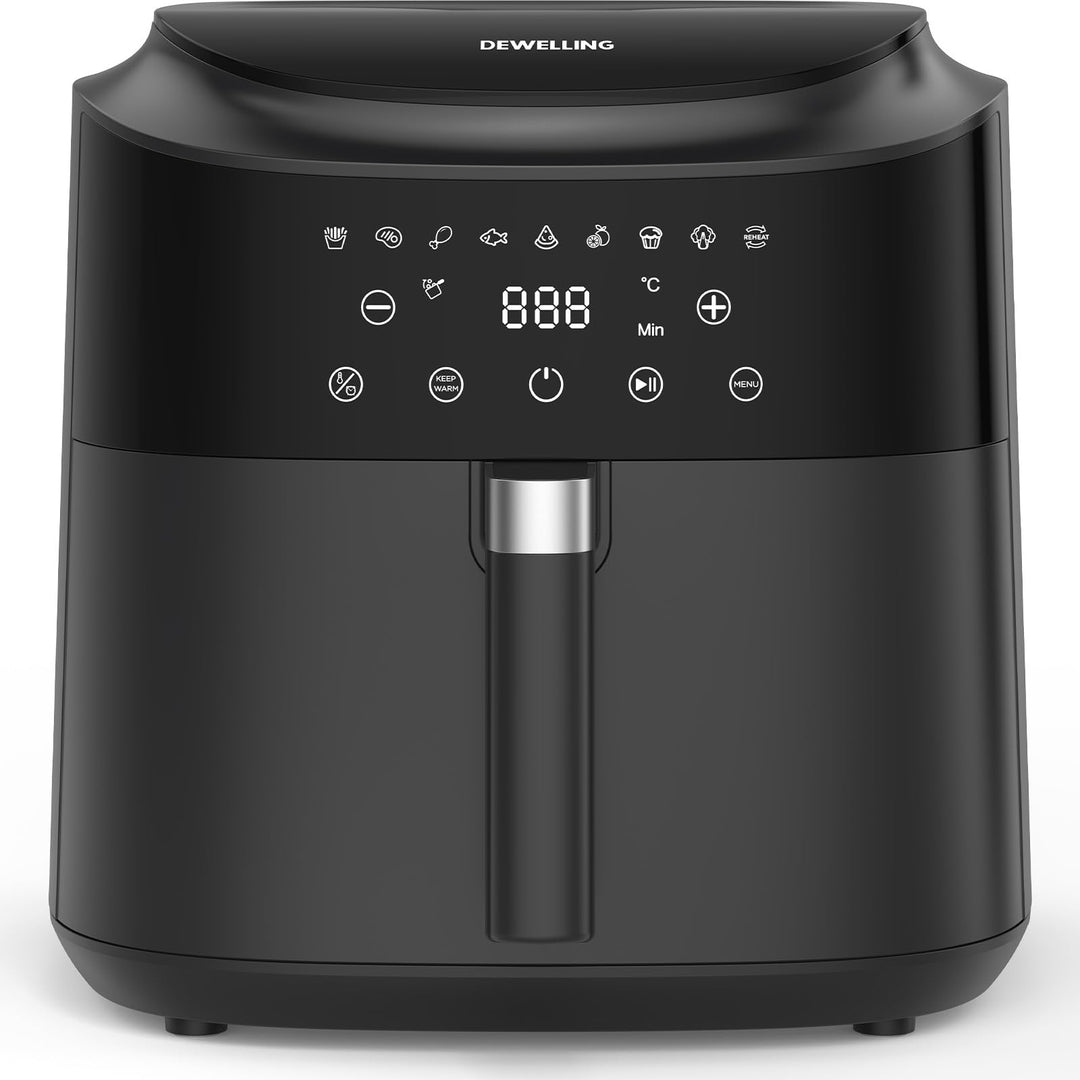 Heissluftfritteuse XXL 9L 2350W – Leistungsstarke Airfryer mit 9 Programmen, Digitales LED Touch Dis