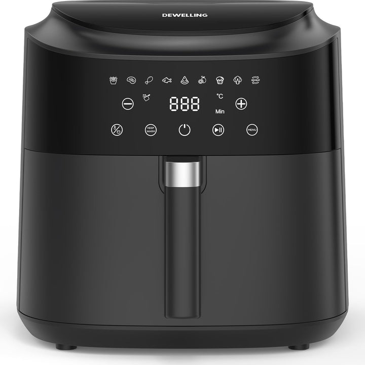Heissluftfritteuse XXL 9L 2350W – Leistungsstarke Airfryer mit 9 Programmen, Digitales LED Touch Dis