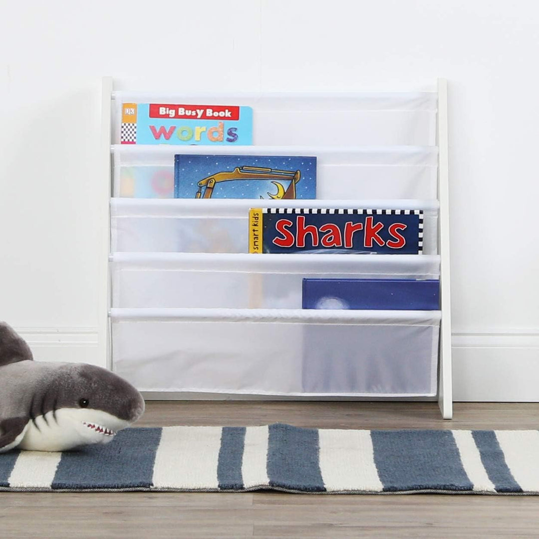Humble Crew elegantes Kinder-Bücherregal in Weiss! 4 Etagen für Bücher, ideal für Kinderzimmer. Jetz