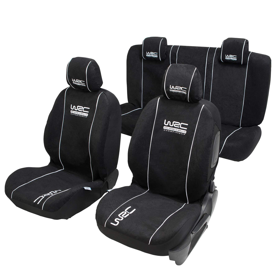 WRC 007338 4 tlg. Set Sitzbezug universal Airbag-kompatibel, schwarz
