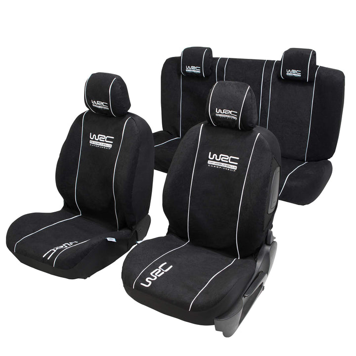 WRC 007338 4 tlg. Set Sitzbezug universal Airbag-kompatibel, schwarz
