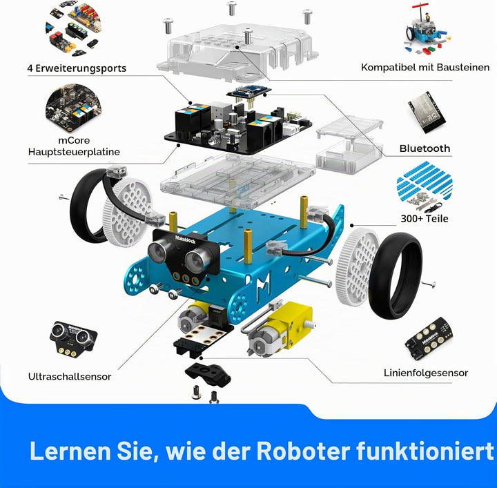 Makeblock mBot Robot Car STEM Spielzeug Programmierbares Roboticset mit Dongle Roboter Programmierba