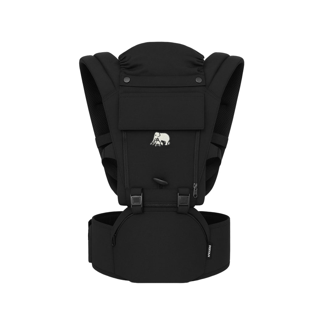 Deryan Pack Babytrage, Ergonomische Babytrage, Mit Staufach, Mehrere Tragepositionen, Extra Sicher,