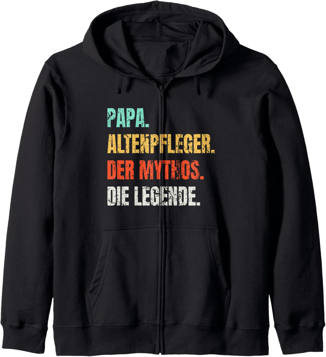 Papa Altenpfleger Der Mythos Die Legende Vintage Kapuzenjacke