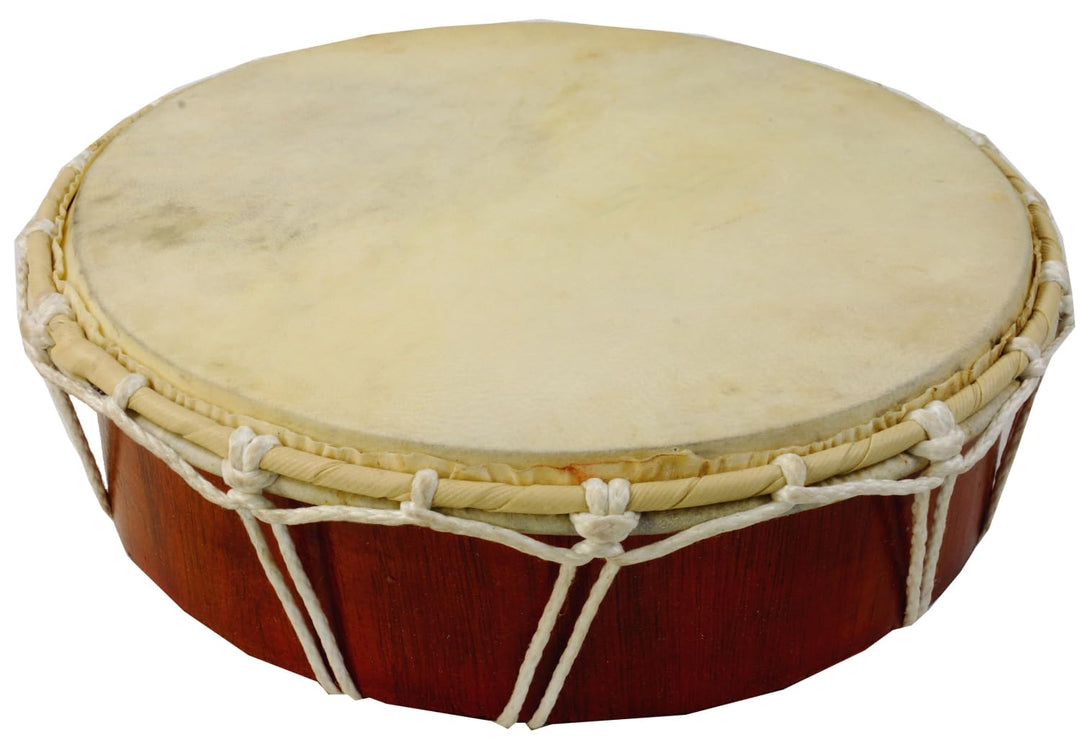 GURU SHOP Flache Holztrommel, Percussion Rhythmus Klang Instrumente, Frame Drum, Hand Trommel - 32 c