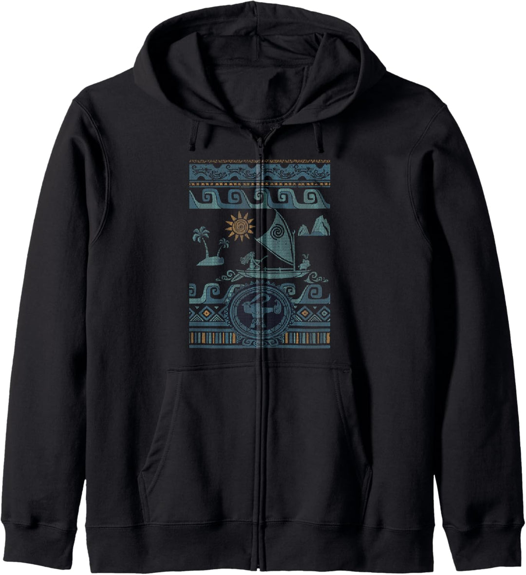 Disney Moana Boat Collage Kapuzenjacke