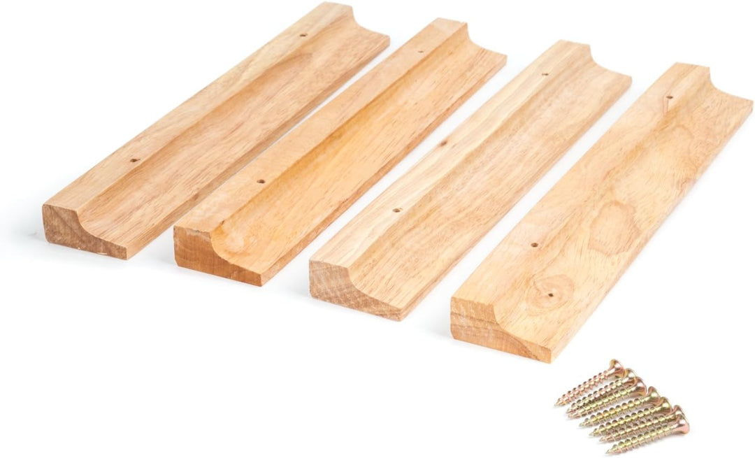 Fox Run Weinglashalter, montiert, Holz, 27,9 x 17,8 x 1,9 cm, Braun 1 Braun, 1 Braun