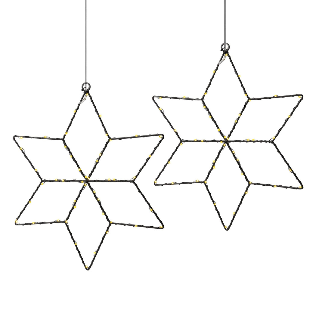 AMARE LED Stern hängend 2er Set 2er Set Stern Hängend, 2er Set Stern Hängend