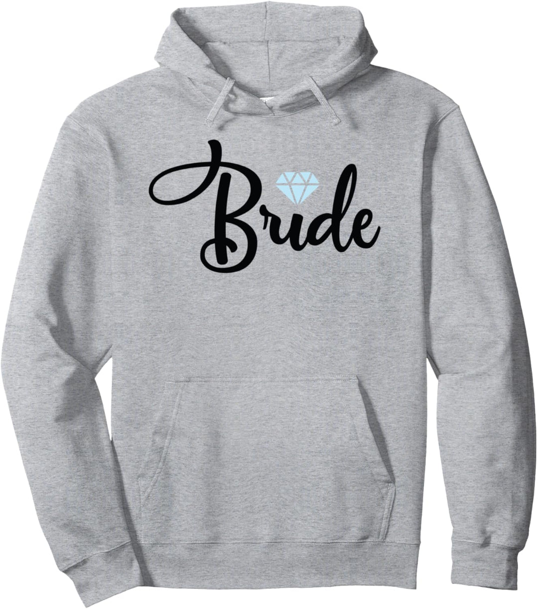 Braut mit Diamant-Ring – Braut- und Verlobungsgeschenk Pullover Hoodie
