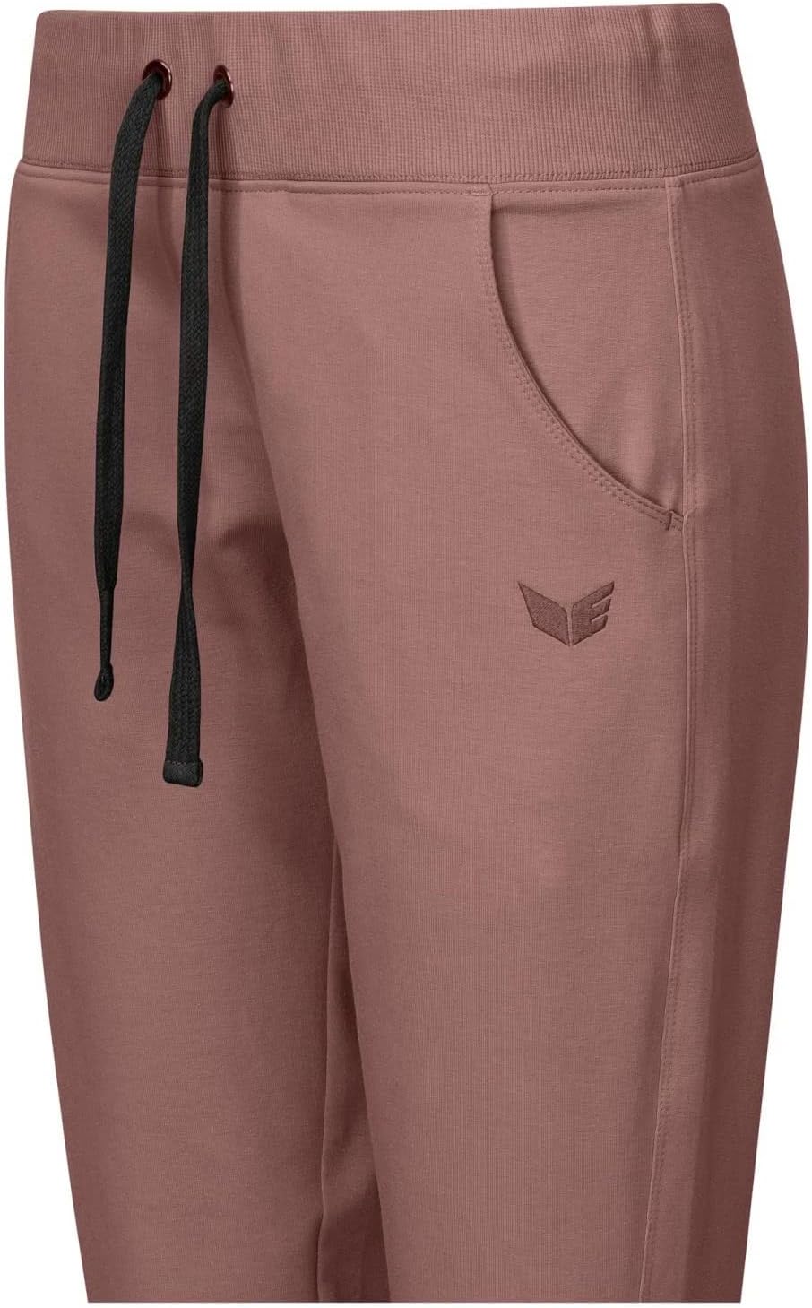 Erima Damen Casual Basic Sweathose mit Bündchen, Altrosa