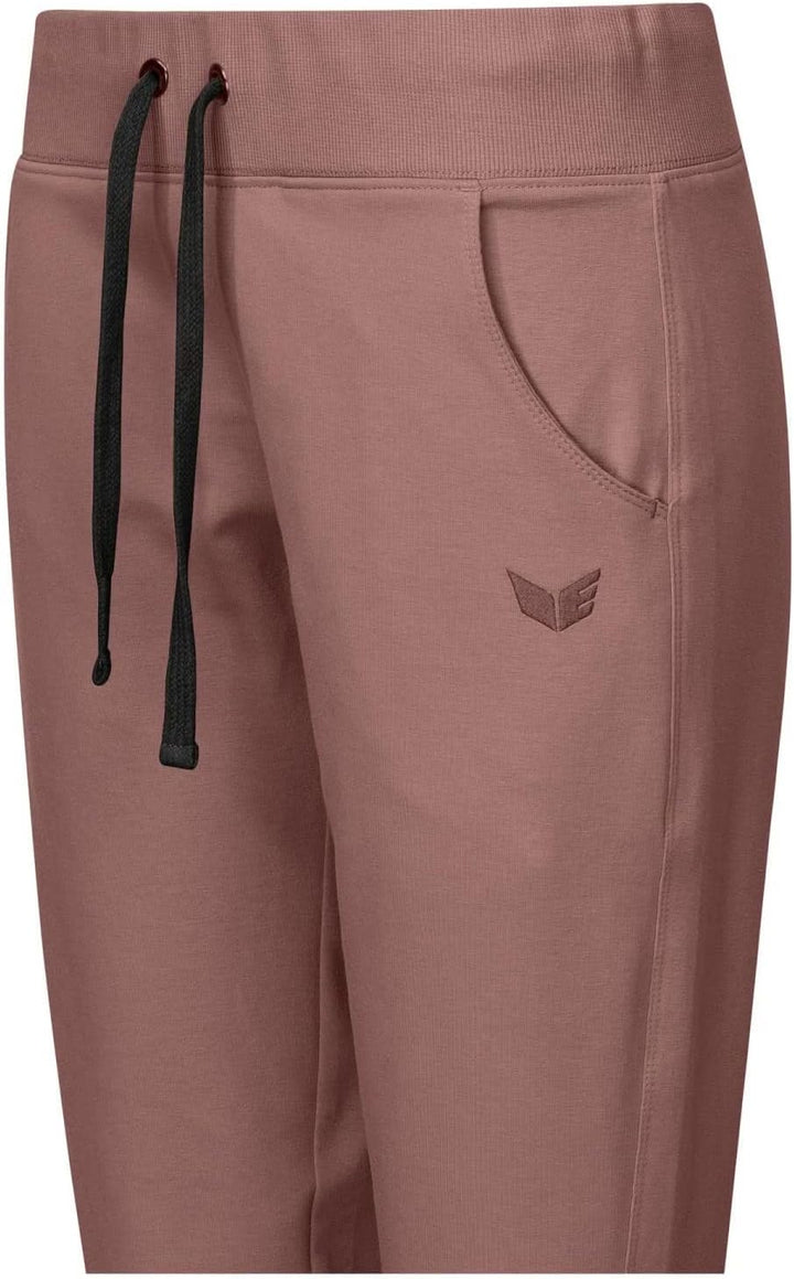 Erima Damen Casual Basic Sweathose mit Bündchen, Altrosa