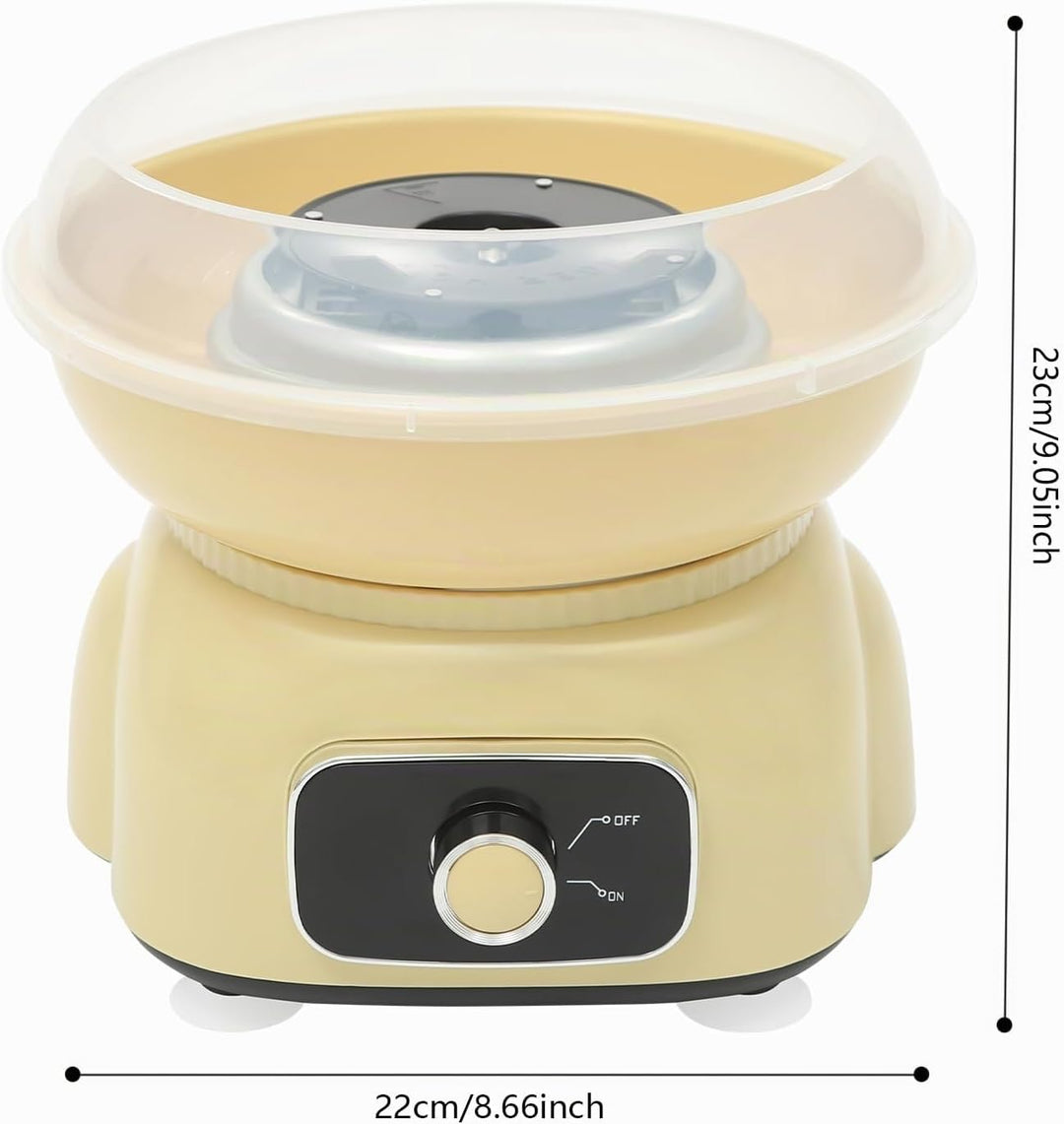 Zuckerwattemaschine, 500W Retro Cotton Candy Machine, Zuckerwatte Maschine mit Stäbchen und Messlöff