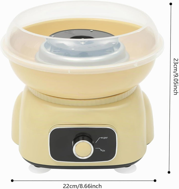 Zuckerwattemaschine, 500W Retro Cotton Candy Machine, Zuckerwatte Maschine mit Stäbchen und Messlöff