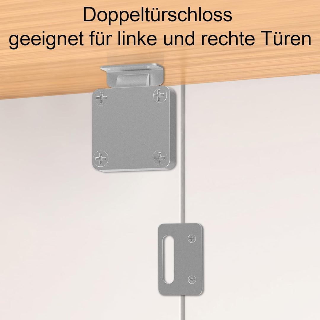 Eseesmart Schrankschloss Möbelschloss Sicherheit Schubladenschloss Aufschraubschloss mit Fingerabdru