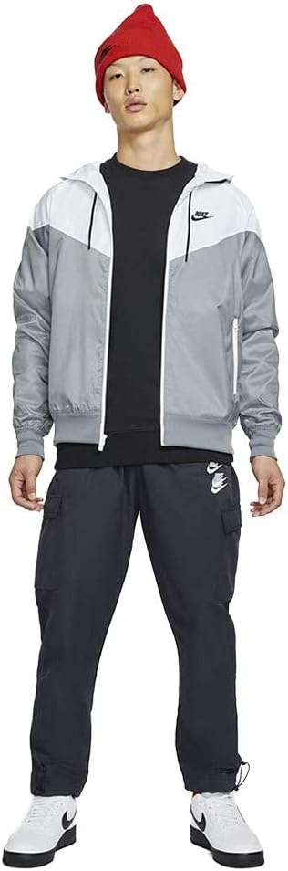 Nike Herren Sportswear Windrunner Jacke XS Smoke Grey/White/Smoke Grey/Bl, XS Smoke Grey/White/Smoke