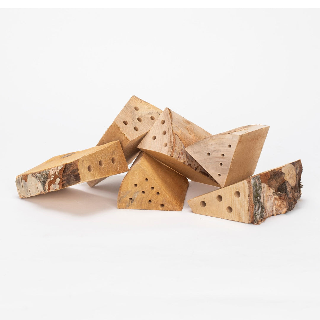 GARDIGO® Nistholz Nachfüllpack - 6 Stück | Insektenhotel Füllmaterial für Bienenhotels | Nisthölzer