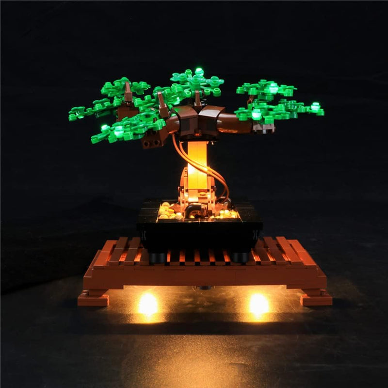 GEAMENT LED Licht-Set (Grün) Kompatibel mit Lego Bonsai Baum (Bonsai Tree) - Beleuchtungsset für Cre