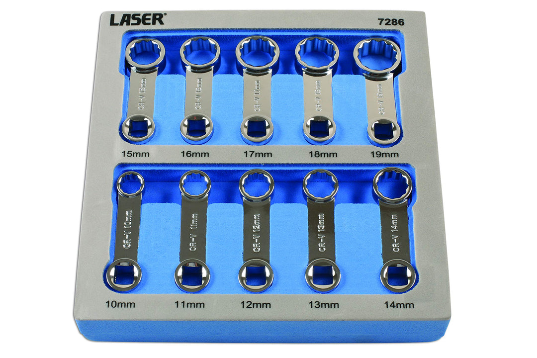Laser 7286 Drehmomentadapter-Set, 3/8 Zoll Durchmesser, 10 Stück