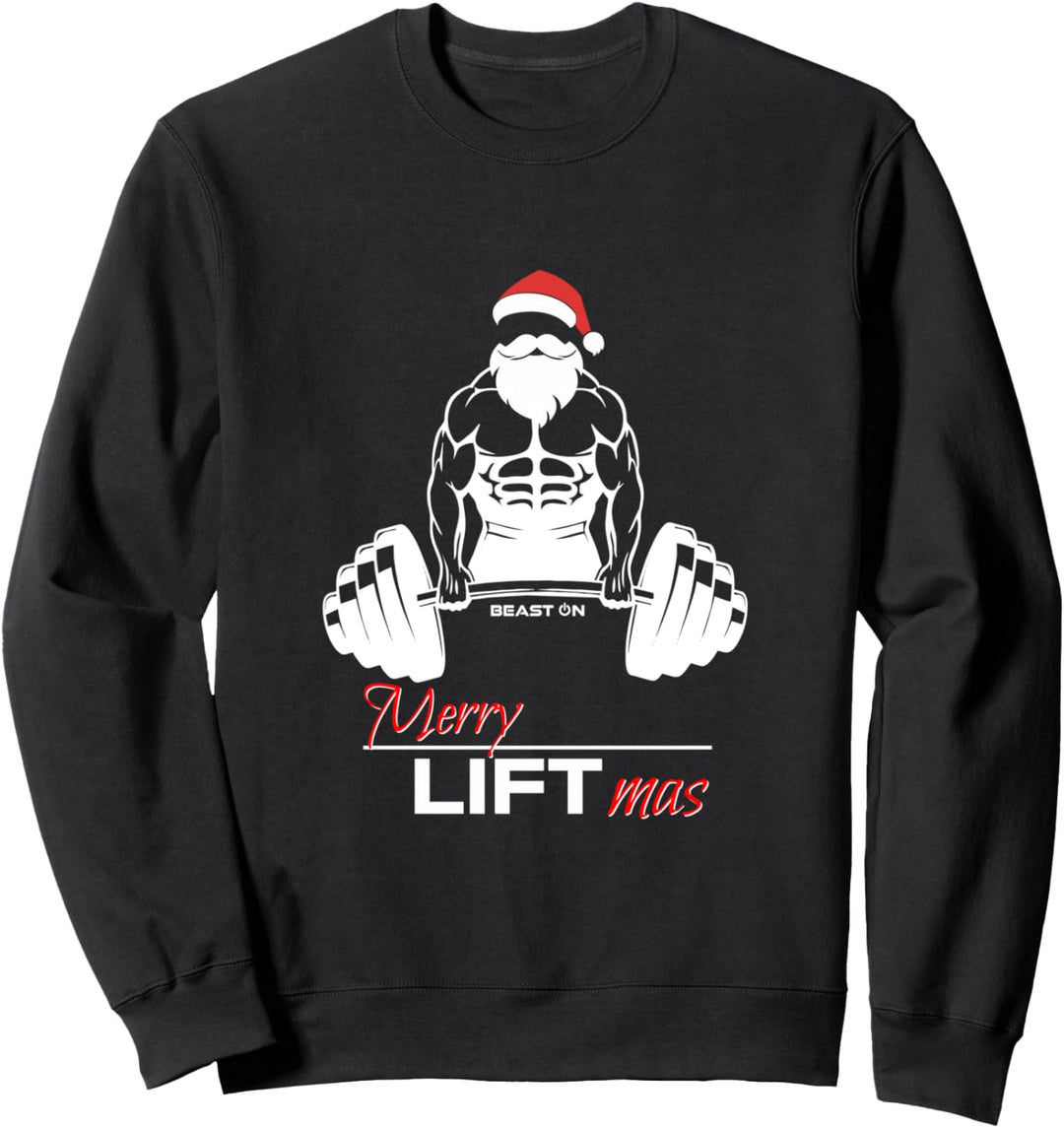 Merry Liftmas Lustige Fitness Weihnachten Gym Sprüche Sweatshirt