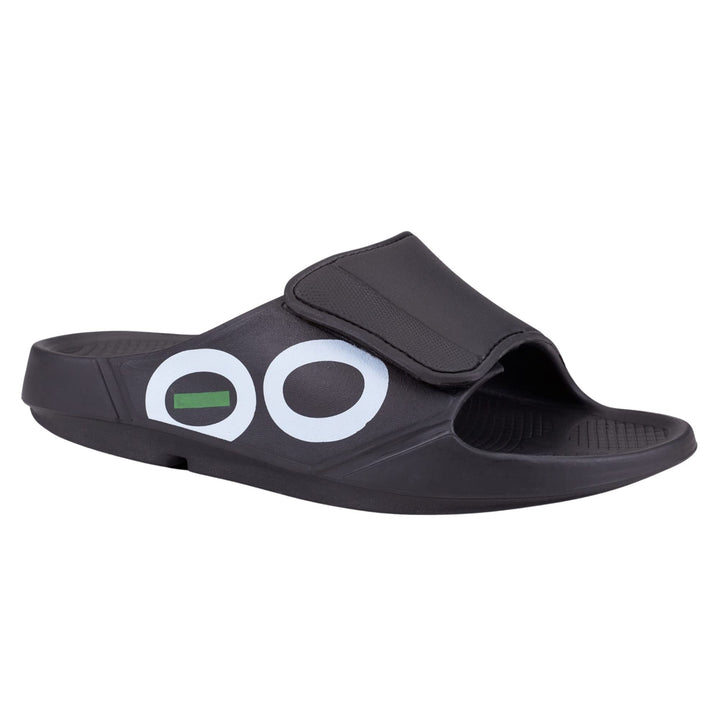 OOFOS Ooahh Sport Flex Schwarz Weiss 47/49 EU, Schwarz Weiss 47/49 EU