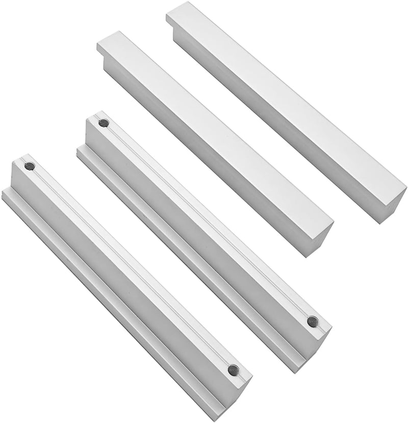 Qrity 10-Pack moderne Aluminiumlegierung Schrank Schrank Türgriff Möbel Schublade zieht Knöpfe, Loch