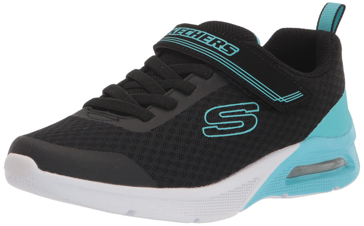 Skechers Unisex Kinder 302343l Blk Sneaker 27 EU Black Mesh Turq Trim, 27 EU Black Mesh Turq Trim