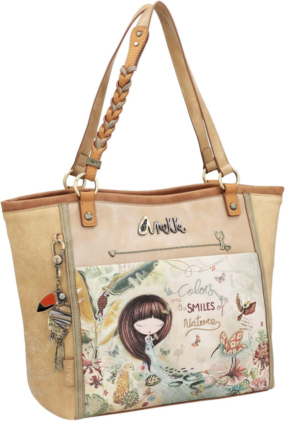 Anekke Damen 36702-047 Mehrfarbig 40x29x16 Shopper, bunt