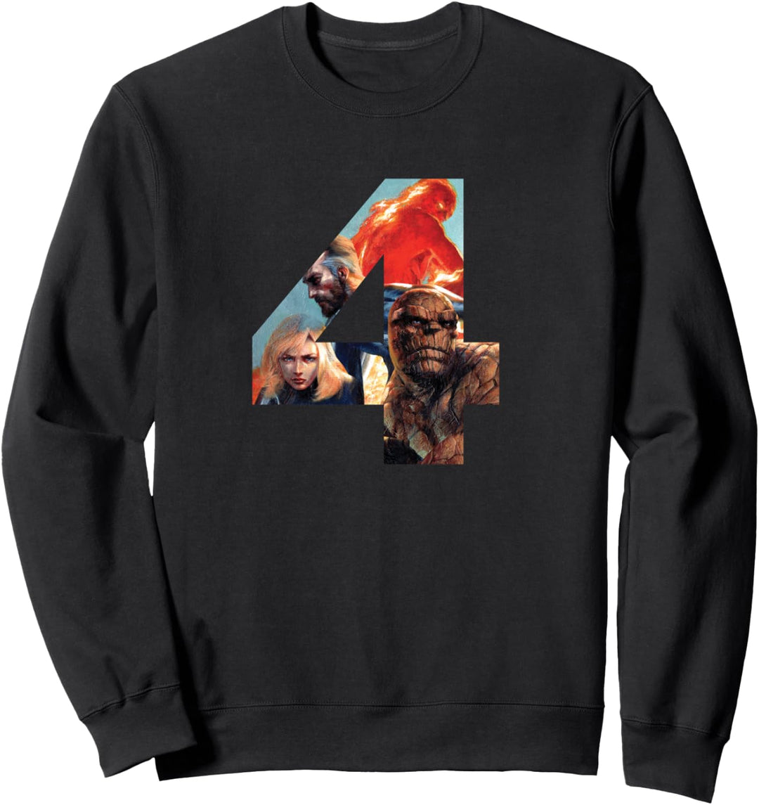 Marvel Fantastic Four 4 Super Hero Team Sweatshirt