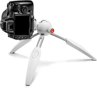 Manfrotto MTPIXIEVO-WH Pixi-Evo Mini-Stativ (2 Segment) weiss Weiss Single, Weiss Single